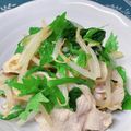☆３匹の子ぶた☆'s cooksnap of when they made ぶたしゃぶとほうれん草のわさび醤油あえ.