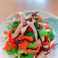 ☆３匹の子ぶた☆'s cooksnap of when they made お弁当に☆ピーマンとささみの塩昆布和え.