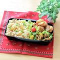 runa10's cooksnap of when they made 鮭とアスパラの彩りチャーハン.