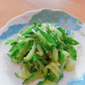 ☆３匹の子ぶた☆'s cooksnap of when they made きゅうりのオイスターソース和え.