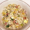 スイジョウ's cooksnap of when they made 冷凍庫の余り物で。簡単チャーハン.