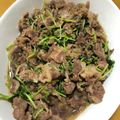 ☆hiroppy☆'s cooksnap of when they made 【簡単】牛肉と豆苗のオイスター炒め.