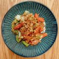 neko＊and…'s cooksnap of when they made 朝食にウインナーと玉ねぎレタス炒め.