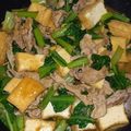 のんこ's cooksnap of when they made 豚肉と厚揚げ小松菜のピリ辛味噌炒め.