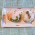 yesmama's cooksnap of when they made お弁当に★豚ごぼうのおにぎり.