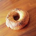 ぐでたまパン's cooksnap of when they made 【全粒粉100%ベーグル】.