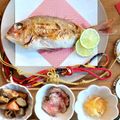 Kaikorokke's cooksnap of when they made お食い初め☆*.鯛の塩焼き.*☆.