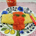 在宅勤務のおじさん's cooksnap of when they made とろとろ！オムライス・トマトソースかけ.
