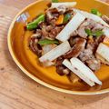 CZKO's cooksnap of when they made 長芋くるみ豚肉炒め（山药胡桃炒猪肉）.