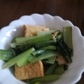 ramieru's cooksnap of when they made 小松菜と厚あげのマヨポン炒め.