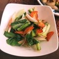 ふか谷's cooksnap of when they made 小松菜、にんじん、玉ねぎの塩コショー炒め.