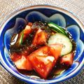 もふもふクロさん's cooksnap of when they made 酸っぱいもずく酢に☆もずくのトマト和え.