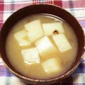 わたさな2016's cooksnap of when they made なめことはんぺんのみそ汁.