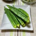 なおミール's cooksnap of when they made シャキシャキ！！オクラのゆで方.