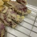 まり餅's cooksnap of when they made 紫芋のてんぷら♪.