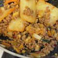 クックT4GHP7☆'s cooksnap of when they made 豚ひき肉とキムチのピリ辛炒め丼.