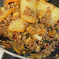 クックT4GHP7☆'s cooksnap of when they made 豚ひき肉とキムチのピリ辛炒め丼.