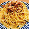 Emihann's cooksnap of when they made 簡単！さば缶とトマトのスパゲッティ.