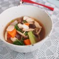 バカリャウ's cooksnap of when they made ランチ☆鶏ささみとしめじのケチャスープ♡.