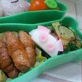 おんかめ's cooksnap of when they made お弁当に♪かまぼこピンクパンダ☆キャラ弁.