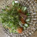 aーjibichan's cooksnap of when they made 山わさびとマグロのカルパッチョサラダ.
