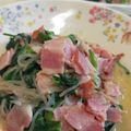 Yuuko7i's cooksnap of when they made 低糖質！ベーコンほうれん草しらたきパスタ.
