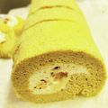 ハチ8コロ8's cooksnap of when they made チョコチップ in*バナナロールケーキ.