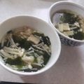 きらり流れ星's cooksnap of when they made ☺簡単すぐできるえのき入りわかめスープ☺.