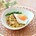 runa10's cooksnap of when they made 目玉焼きのパスタ（貧乏人のパスタ）.