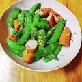 かわゆう1211's cooksnap of when they made スナップエンドウ粒マスタード炒め.