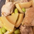 yokoyoko107's cooksnap of when they made たけのこと鶏肉の煮物.