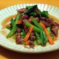 araiguma's cooksnap of when they made ホタルイカと小松菜の炒め物.