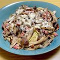 辛名類's cooksnap of when they made ４種のキノコとベーコンのペペロンチーノ.