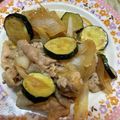 チロチロル's cooksnap of when they made ズッキーニとタマネギ入り☆豚生姜焼き.