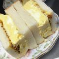 mother☆'s cooksnap of when they made レンジDEふわふわ厚焼き玉子サンド♪.