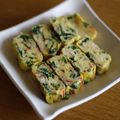 ガメコ's cooksnap of when they made ほうれん草とカニカマの玉子焼き.