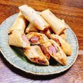 ちゃちゃまる26's cooksnap of when they made ♡おつまみにも！キムチ～ズウィンナー春巻.