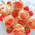 umi☆neco's cooksnap of when they made 卵白1つで簡単♡薔薇いちごマフィン♡.