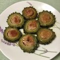 コムギ大好き's cooksnap of when they made 【農家のレシピ】ゴーヤの肉詰め照り焼き.