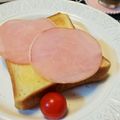 アイリッシュショコラ's cooksnap of when they made 朝簡単ハムトースト.