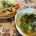 ぼくぼくマン★'s cooksnap of when they made 超簡単！しらすと水菜の和風パスタ！！.