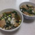 きらり流れ星's cooksnap of when they made 小松菜と肉だんごのスープ煮.