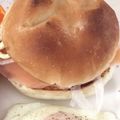 Yamacook's cooksnap of when they made ベーグルサンド（スモークサーモン）.