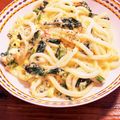 あおまんjapan's cooksnap of when they made 簡単ランチ♡うどんで濃厚カルボナーラ.