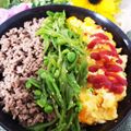 ゆるмαмα's cooksnap of when they made 簡単に出来る二色丼(チーズ入り).