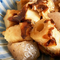 mamachun's cooksnap of when they made 包丁いらず！厚揚げちくわこんにゃく.