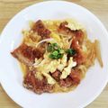 カプチーナ！'s cooksnap of when they made 柔らか美味しい！一口ヒレカツの卵とじ.