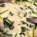 a0915's cooksnap of when they made ほうれん草とハムのミルクスープ.