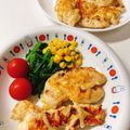 ここまり☆'s cooksnap of when they made 簡単 ささみチーズ焼きとほうれん草ソテー.