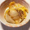 クックP1650X☆'s cooksnap of when they made 新玉ねぎと油揚げの煮物.